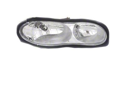 Replacement Halogen Headlight; Chrome Housing; Clear Lens; Passenger Side (98-02 Camaro)