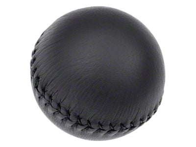 Round Shift Knob; Black Leather (93-02 Camaro w/ Manual Transmission)