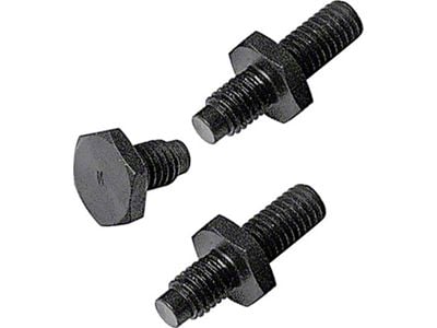 Saginaw Power Steering Pump Stud and Bolt Kit; Black Phosphate Coated (93-95 Camaro)