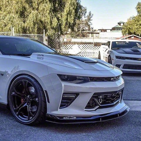 Camaro Side Skirts and Rear Extensions; Matte Black (16-18 Camaro LS ...