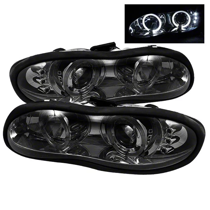 Camaro Signature Series LED Halo Projector Headlights; Chrome Housing ...