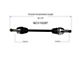 CV Axle Assembly; Rear Passenger Side (10-15 Camaro SS w/ Automatic Transmission)