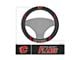 Steering Wheel Cover with Calgary Flames Flaming C Logo; Black (Universal; Some Adaptation May Be Required)