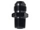 Straight Adapter; -6AN x 3/8-Inch NPT; Black