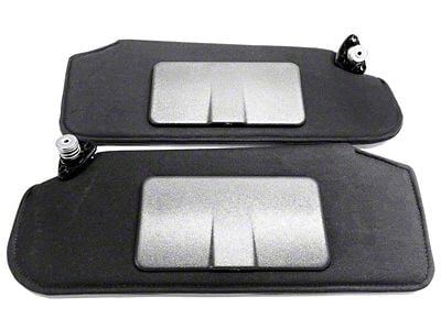 Sun Visor Set with Mirrors; Ebony Black (93-02 Camaro)