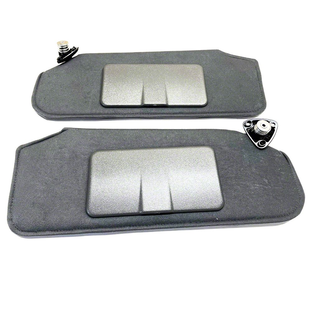 Camaro Sunvisors with Vanity Mirrors; Dark Charcoal (93-02 Camaro ...