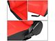 Synthetic Leather Racing Bucket Seats with Seat Sliders; Red (Universal; Some Adaptation May Be Required)