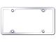 Thin 4-Hole ABS License Plate Frame; Chrome (Universal; Some Adaptation May Be Required)
