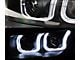 U-Bar Style CCFL Color Halo Projector Headlights; Black Housing; Clear Lens (14-15 Camaro w/ Factory Halogen Headlights)