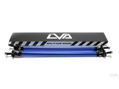 V.2 Adjustable Splitter Support Rods; Anodized Blue (Universal; Some Adaptation May Be Required)