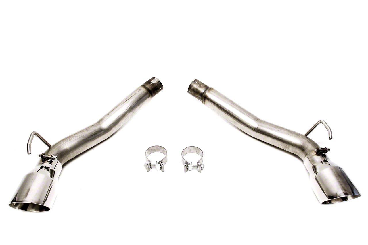 Camaro V2 Muffler Delete Axle Back Exhaust With Polished Tips 10 15