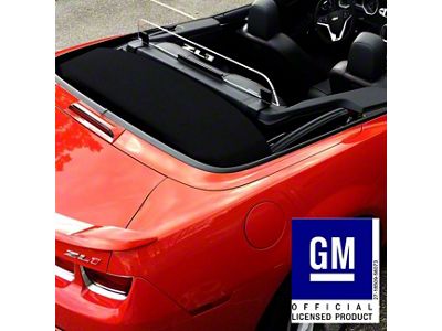 Wind Deflector with Camaro RS Logo; Clear; Blue Lighting Kit (11-15 Camaro Convertible)