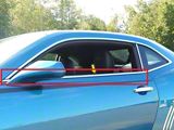 Window Sill Trim Set; Stainless Steel (10-15 Camaro)