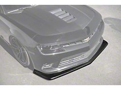 Z28 Package Front Splitter; Matte Black (14-15 Camaro SS)