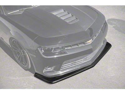 Z28 Package Front Splitter; Matte Black (14-15 Camaro SS)