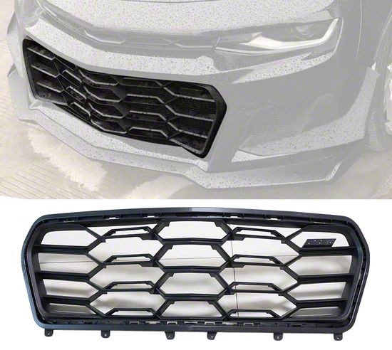 ZL1 1LE Style Lower Replacement Grille; Black (17-24 Camaro ZL1)