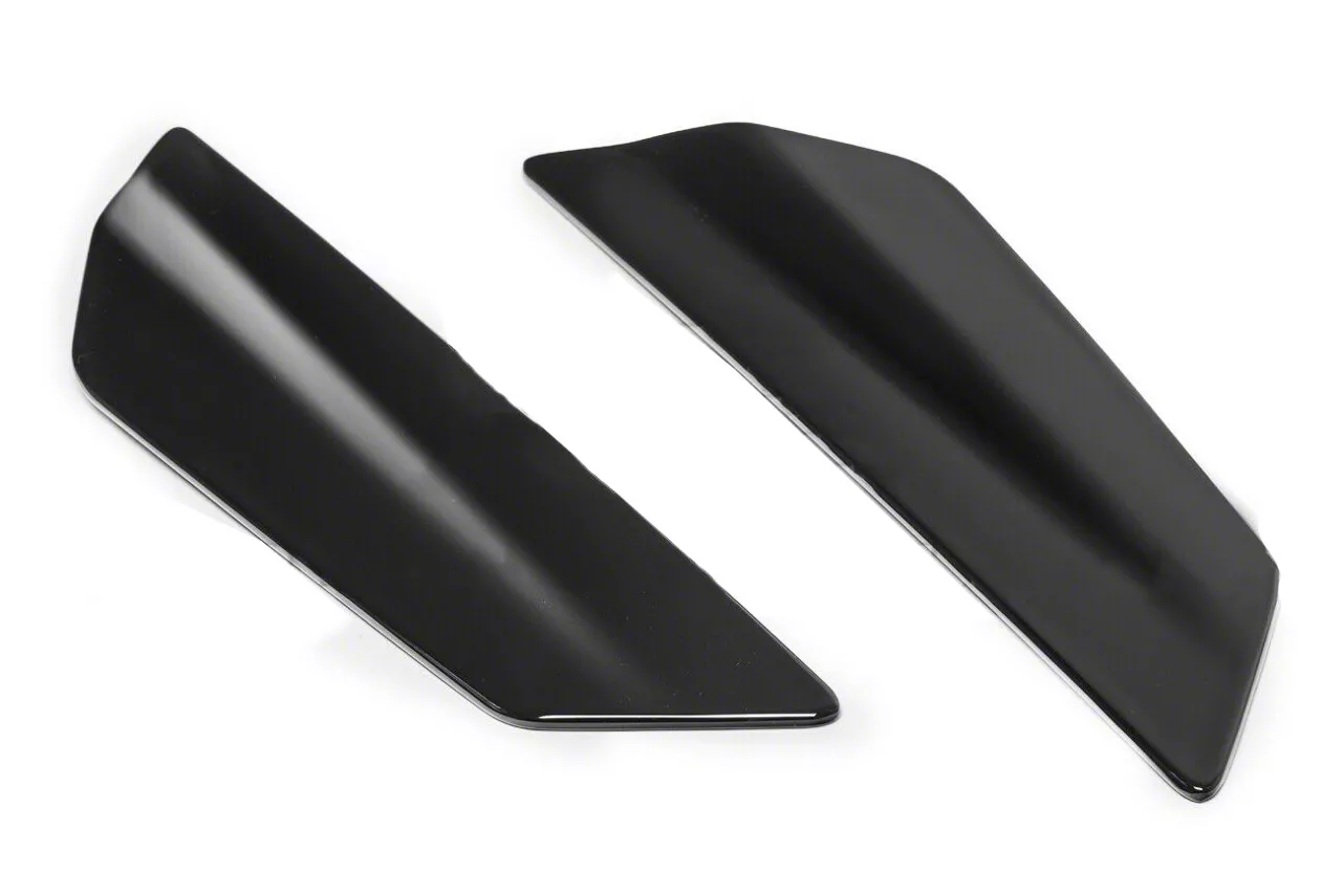 Camaro Zl1 1le Style Rear Wing Side Winglets; Gloss Black (16-24 Camaro 