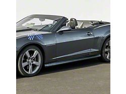 ZL1 Package Side Skirts Panel Extensions; Matte Black (10-15 Camaro LS, LT, SS)