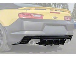 ZL1 Performance Track Style Quad Tip Rear Diffuser; Glossy Black (16-24 Camaro, Excluding ZL1)