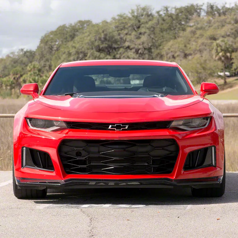 Camaro Zl1 Style Conversion Front Bumper; Unpainted (19-24 Camaro Ls 