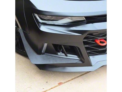 ZL1 Style Dive Planes; Textured/Smooth Black (16-18 Camaro w/ American Authority ZL1 Style Bumper)