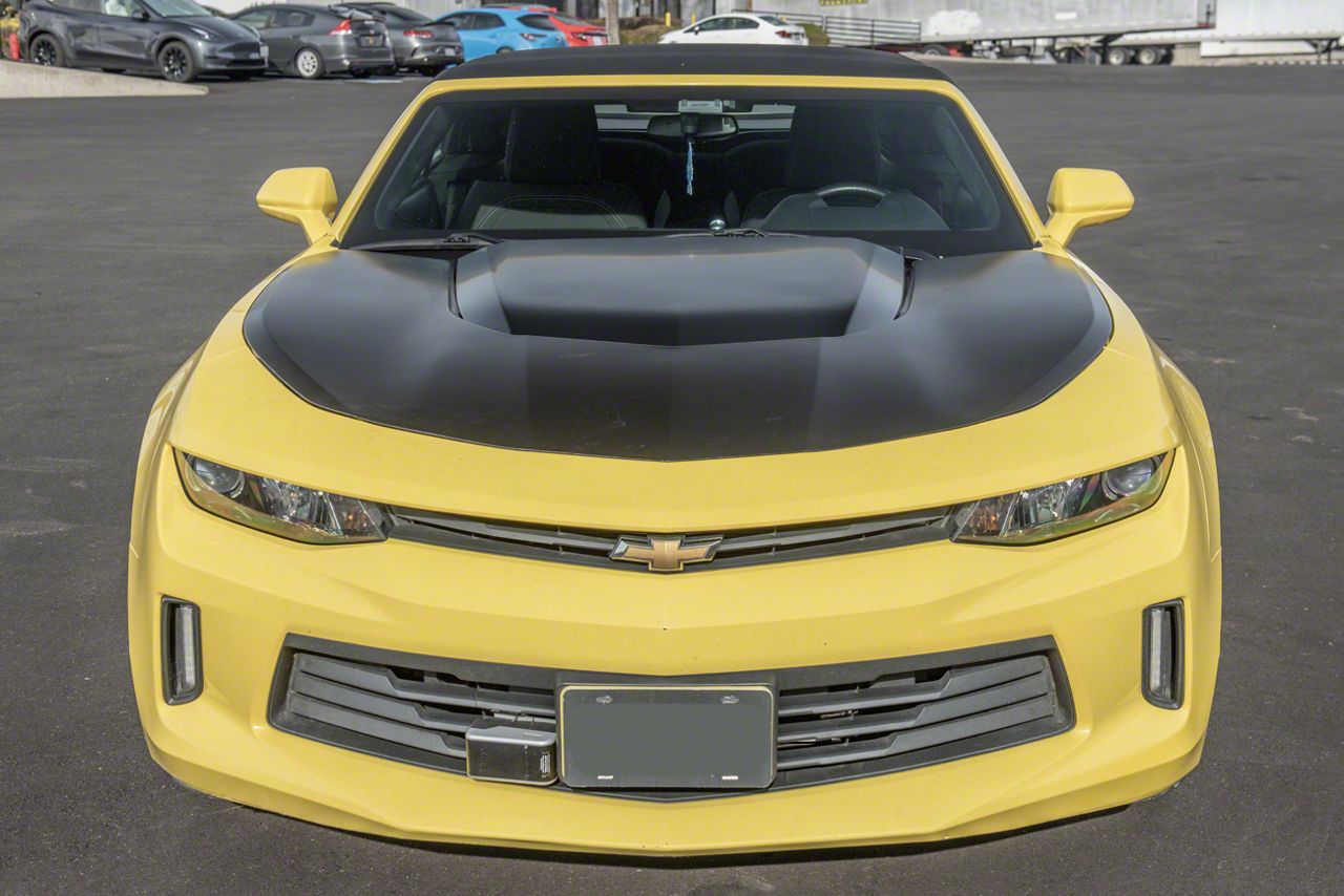 Camaro ZL1 Style Front Air Vented Hood; Unpainted (17-24 Camaro ZL1 ...