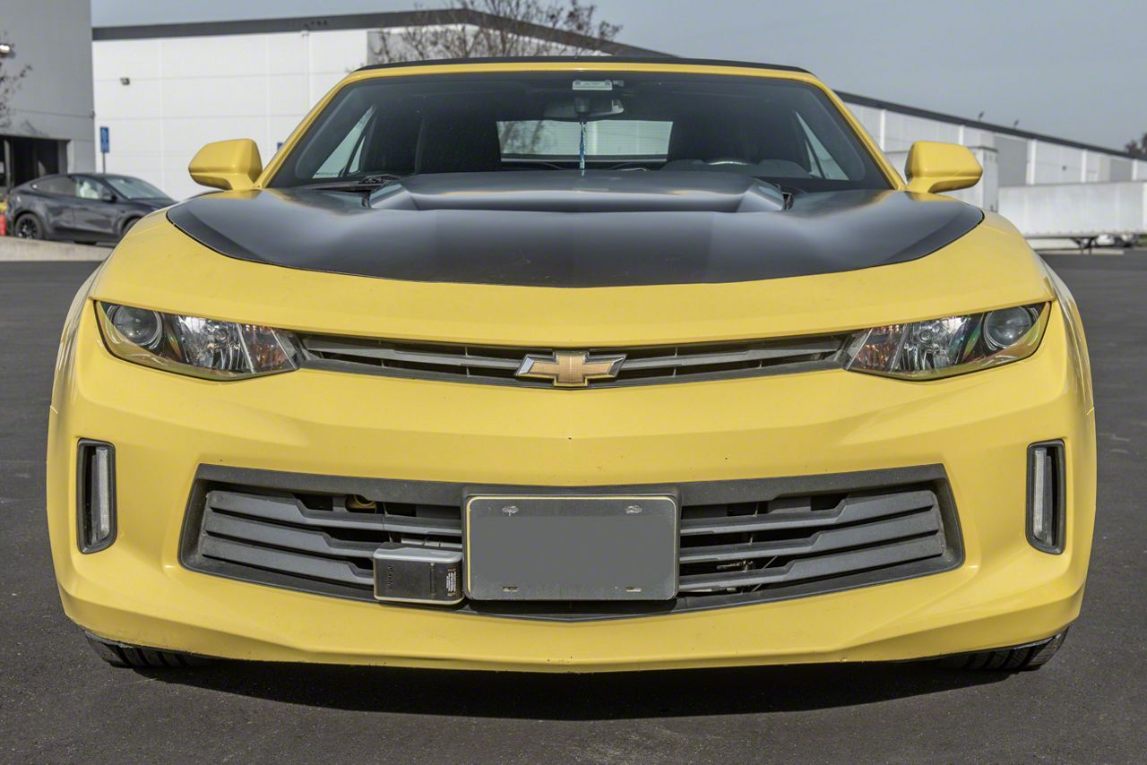 Camaro Zl1 Style Front Air Vented Hood; Unpainted (17-24 Camaro Zl1 