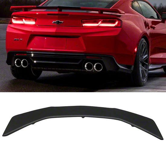 Camaro ZL1 Style Rear Spoiler; Unpainted (16-24 Camaro) - Free Shipping