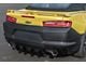 ZL1 Track Style Quad Tip Rear Diffuser; Gloss Black (16-18 Camaro, Excluding ZL1)