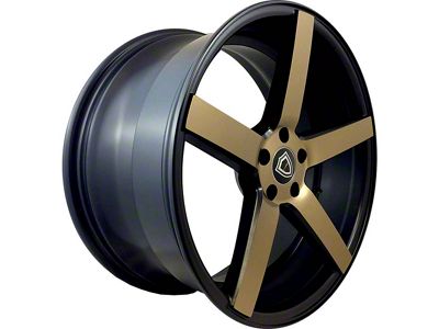 Capri Luxury C5178 Satin Black with Bronze Face Wheel; 20x8.5 (06-10 RWD Charger)