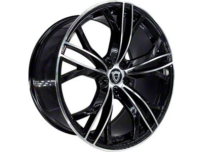 Capri Luxury C5189 Gloss Black Machined Wheel; 20x8.5 (06-10 RWD Charger)