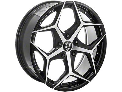 Capri Luxury C5194 Gloss Black Machined Wheel; Rear Only; 20x10; 15mm Offset (06-10 RWD Charger)