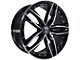 Capri Luxury C5228 Gloss Black Machined Wheel; 20x8.5 (06-10 RWD Charger)