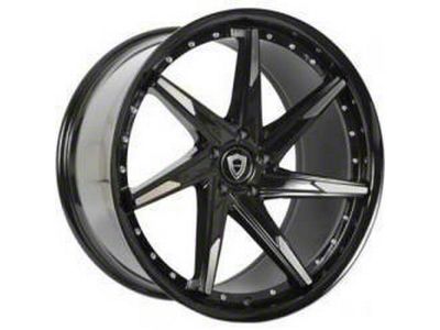 Capri Luxury C7023 Gloss Black Machined Wheel; 20x8.5 (06-10 RWD Charger)