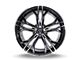 Capri Luxury C5189 Gloss Black Machined Wheel; Rear Only; 20x10.5 (10-15 Camaro)