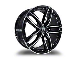 Capri Luxury C5228 Gloss Black Machined Wheel; 20x8.5; 35mm Offset (10-15 Camaro)