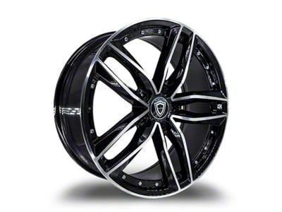 Capri Luxury C5228 Gloss Black Machined Wheel; 20x8.5 (10-15 Camaro)