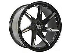 Capri Luxury C7023 Gloss Black Machined Wheel; Rear Only; 20x10.5; 38mm Offset (16-24 Camaro)