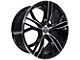 Capri Luxury C5189 Gloss Black Machined Wheel; Rear Only; 20x10.5 (11-23 RWD Charger)