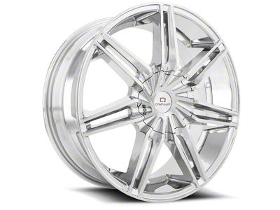 Cavallo CLV-19 Chrome Wheel; Rear Only; 24x9; 18mm Offset (16-24 Camaro, Excluding SS w/ 6-Piston Front Calipers & ZL1)