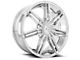 Cavallo CLV-19 Chrome Wheel; Rear Only; 24x9; 18mm Offset (16-24 Camaro, Excluding SS w/ 6-Piston Front Calipers & ZL1)