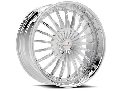 Cavallo CLV-32 Nano Chrome Wheel; 20x8.5; 35mm Offset (10-15 Camaro, Excluding ZL1)