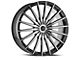 Cavallo CLV-34 Gloss Black and Machined Wheel; Rear Only; 22x9.5; 15mm Offset (16-24 Camaro)