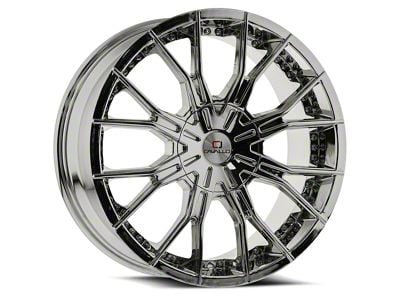 Cavallo CLV-36 Chrome Wheel; Rear Only; 24x9; 18mm Offset (16-24 Camaro, Excluding SS w/ 6-Piston Front Calipers & ZL1)