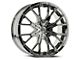 Cavallo CLV-36 Chrome Wheel; Rear Only; 24x9; 18mm Offset (16-24 Camaro, Excluding SS w/ 6-Piston Front Calipers & ZL1)