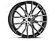 Cavallo CLV-36 Gloss Black and Machined Wheel; 18x8; 35mm Offset (16-24 Camaro, Excluding SS w/ 6-Piston Front Calipers & ZL1)