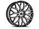 Cavallo CLV-37 Gloss Black and Machined Wheel; 18x8; 35mm Offset (16-24 Camaro, Excluding SS w/ 6-Piston Front Calipers & ZL1)