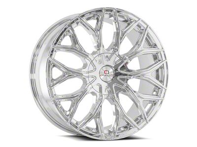 Cavallo CLV-37 Nano Chrome Wheel; 18x8; 35mm Offset (10-15 Camaro, Excluding ZL1)