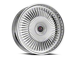 Cavallo CLV-41 Nano Chrome Wheel; 18x8; 35mm Offset (16-24 Camaro, Excluding SS w/ 6-Piston Front Calipers & ZL1)