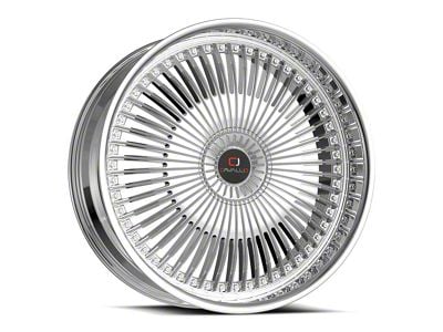 Cavallo CLV-41 Nano Chrome Wheel; Rear Only; 22x9.5; 15mm Offset (10-15 Camaro)